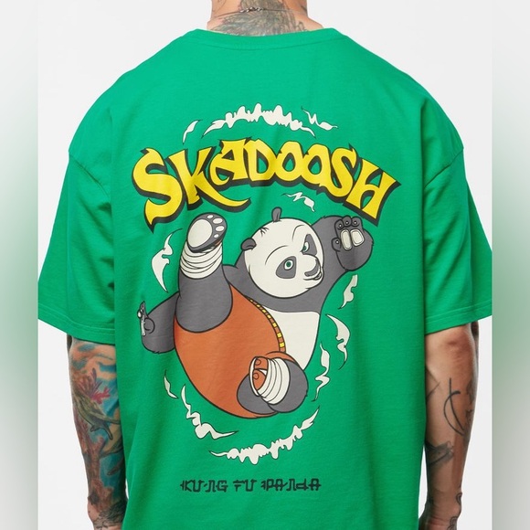 The Souled Store Kung Fu Panda Skadoosh Oversized T-Shirt - Picture 2 of 9